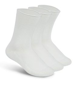 Casual/Dress Diabetic Socks - White